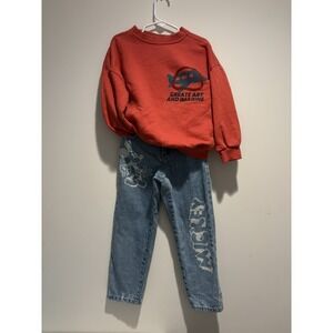 Zara Mickey Mouse Jeans Boys 4Y H&M Janie and Jack Denim Disney